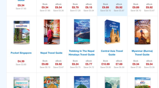 Lonely Planet Up, up and away sale: 45% off everything! Last day!